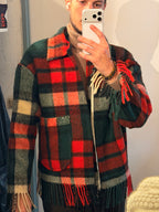 Veste couverture à franges