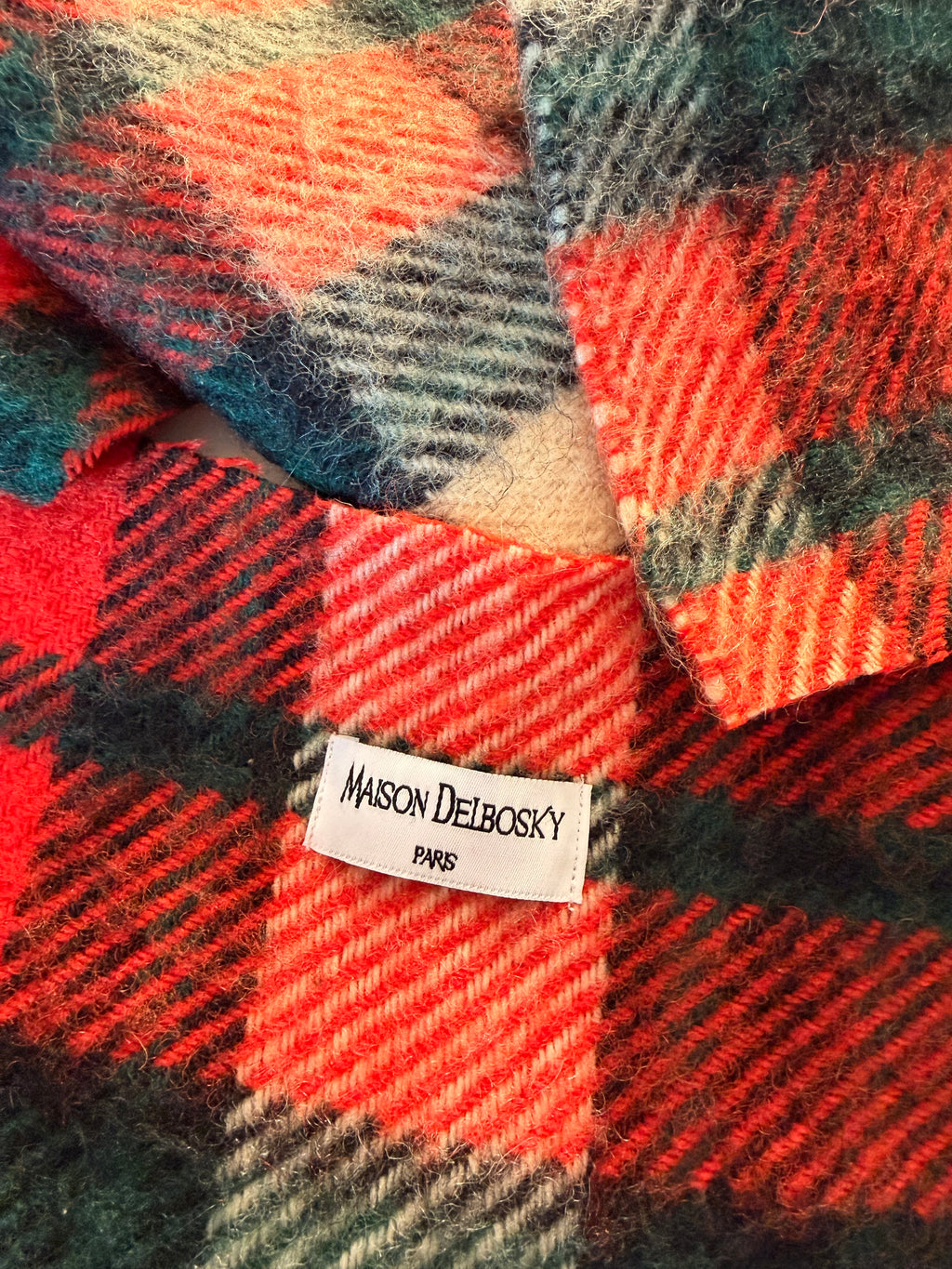 Veste couverture à franges