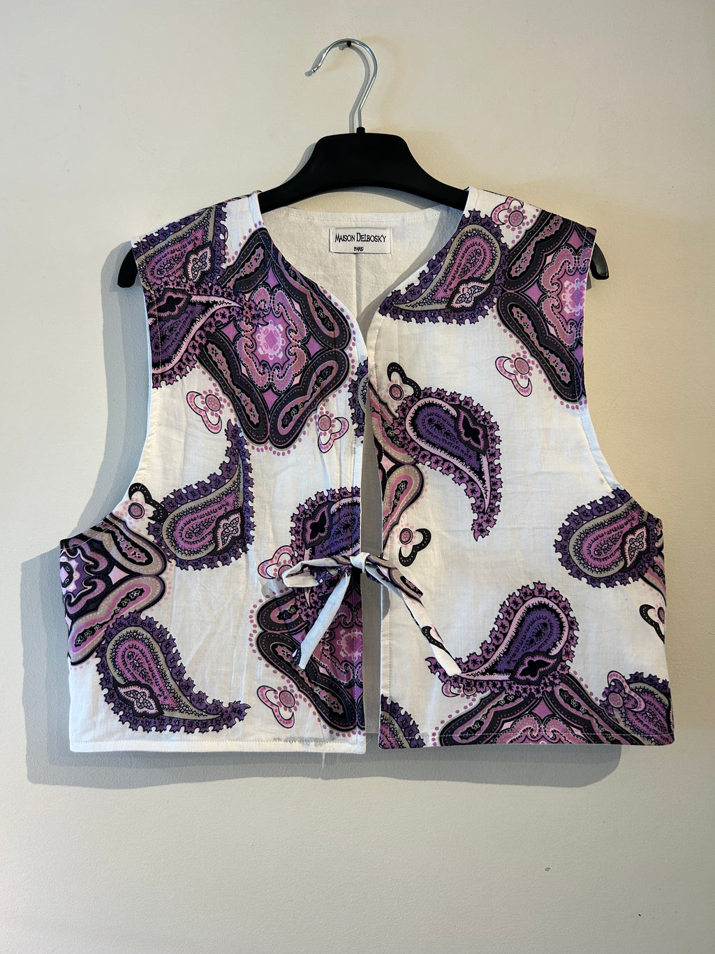 Gilet à nouer vintage Sonya