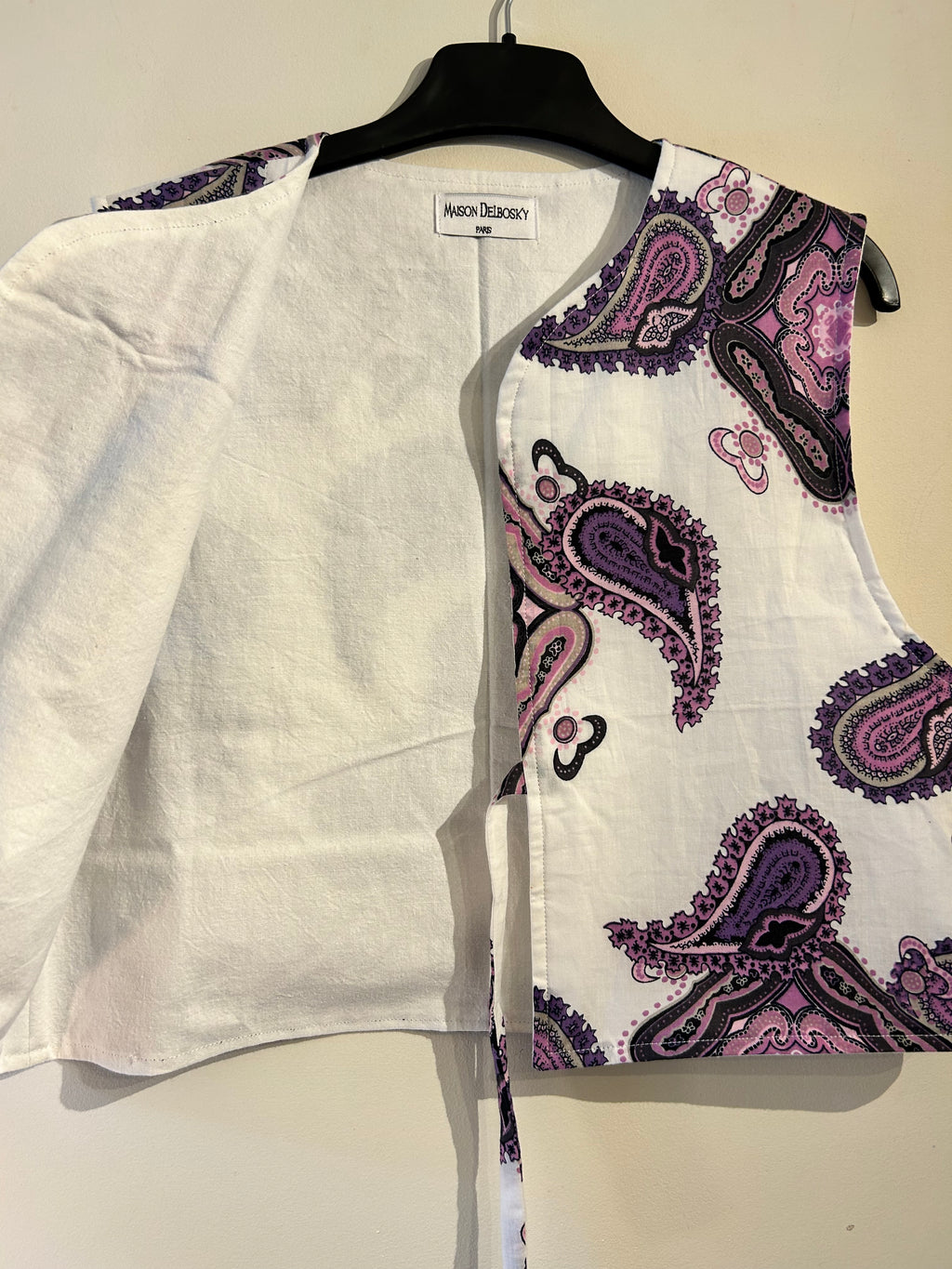 Gilet à nouer vintage Sonya