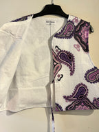 Gilet à nouer vintage Sonya