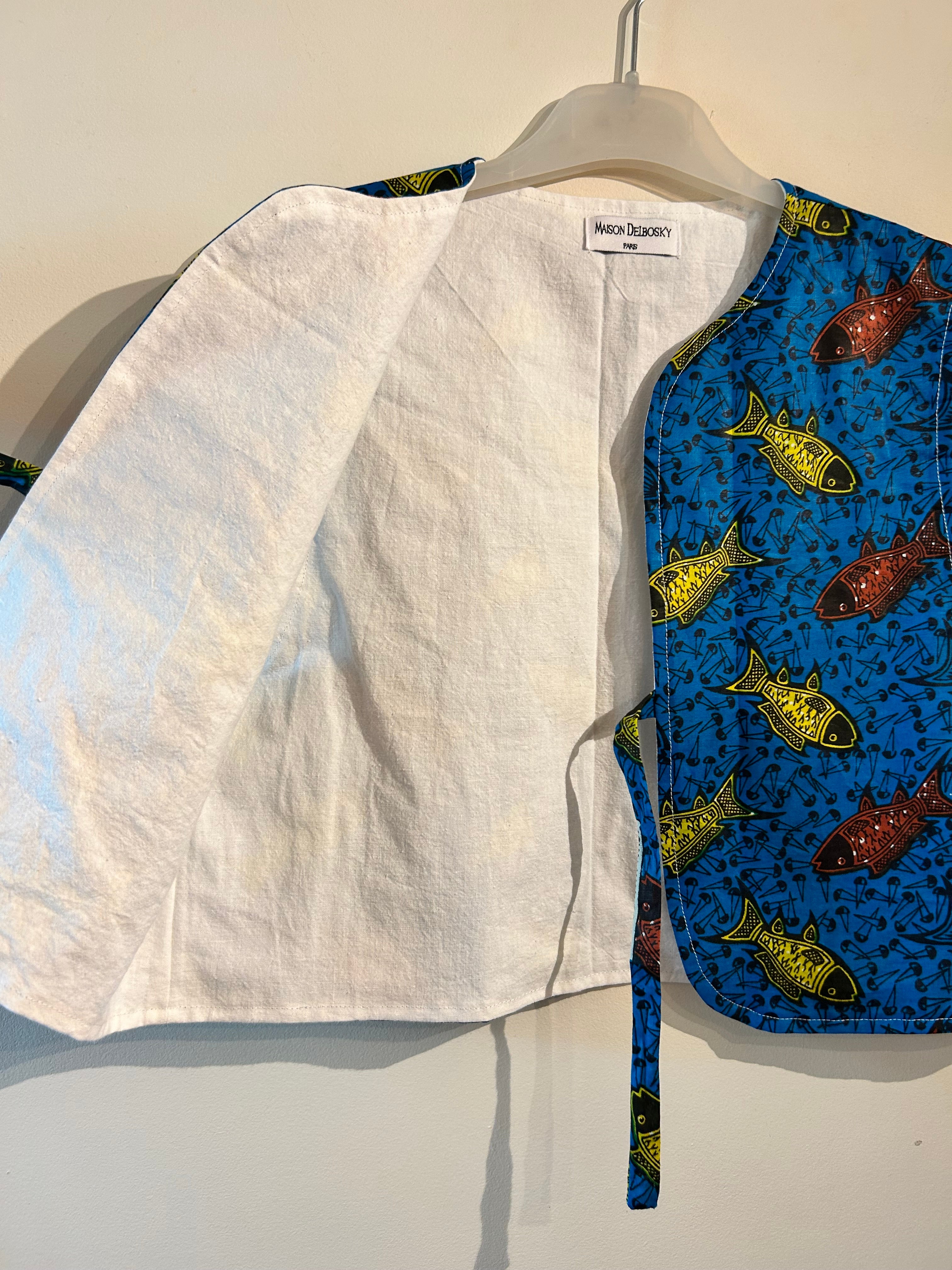 Gilet à nouer vintage Valérie