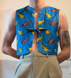 Gilet à nouer vintage Valérie