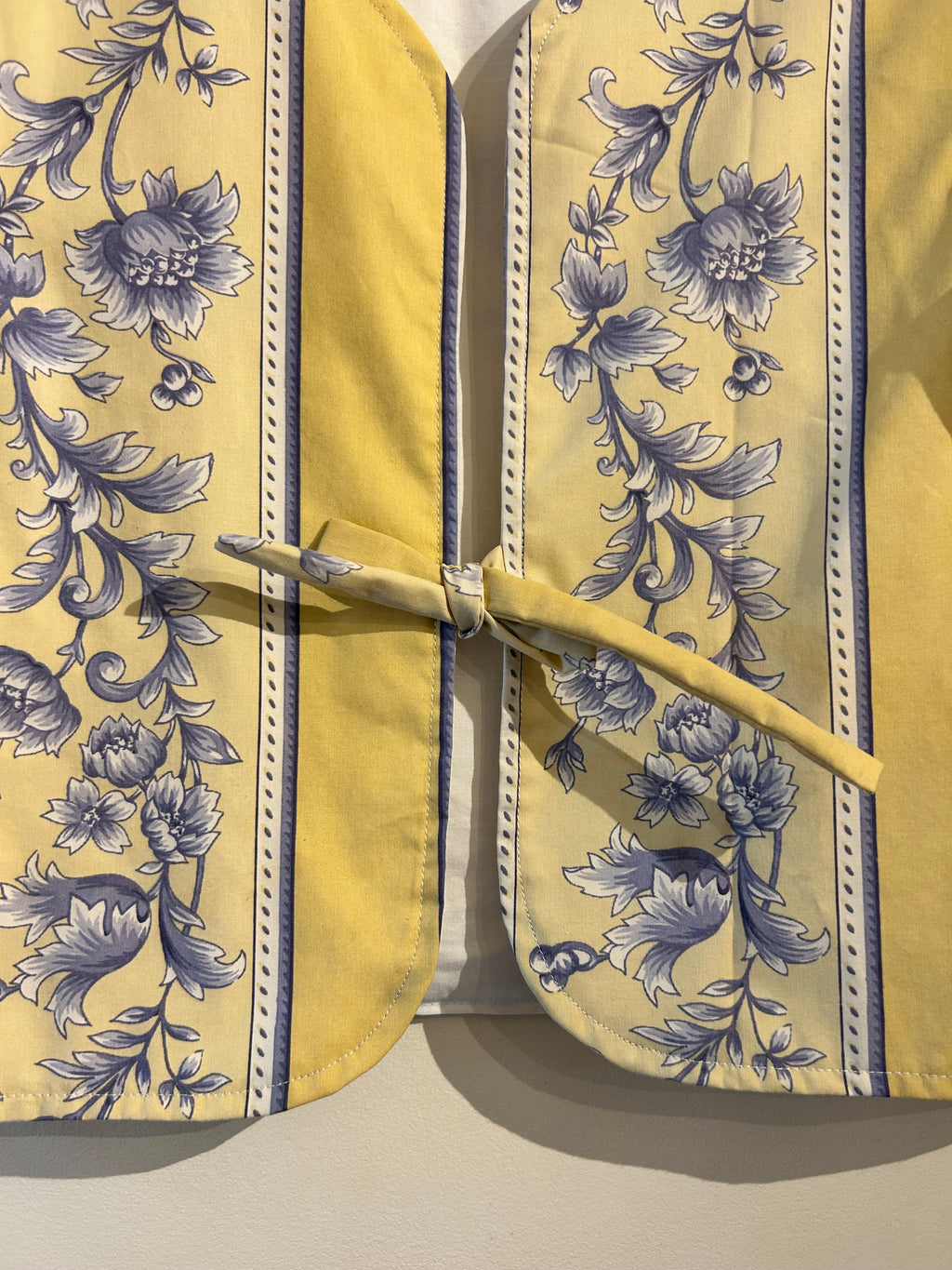 gilet à nouer vintage Carole