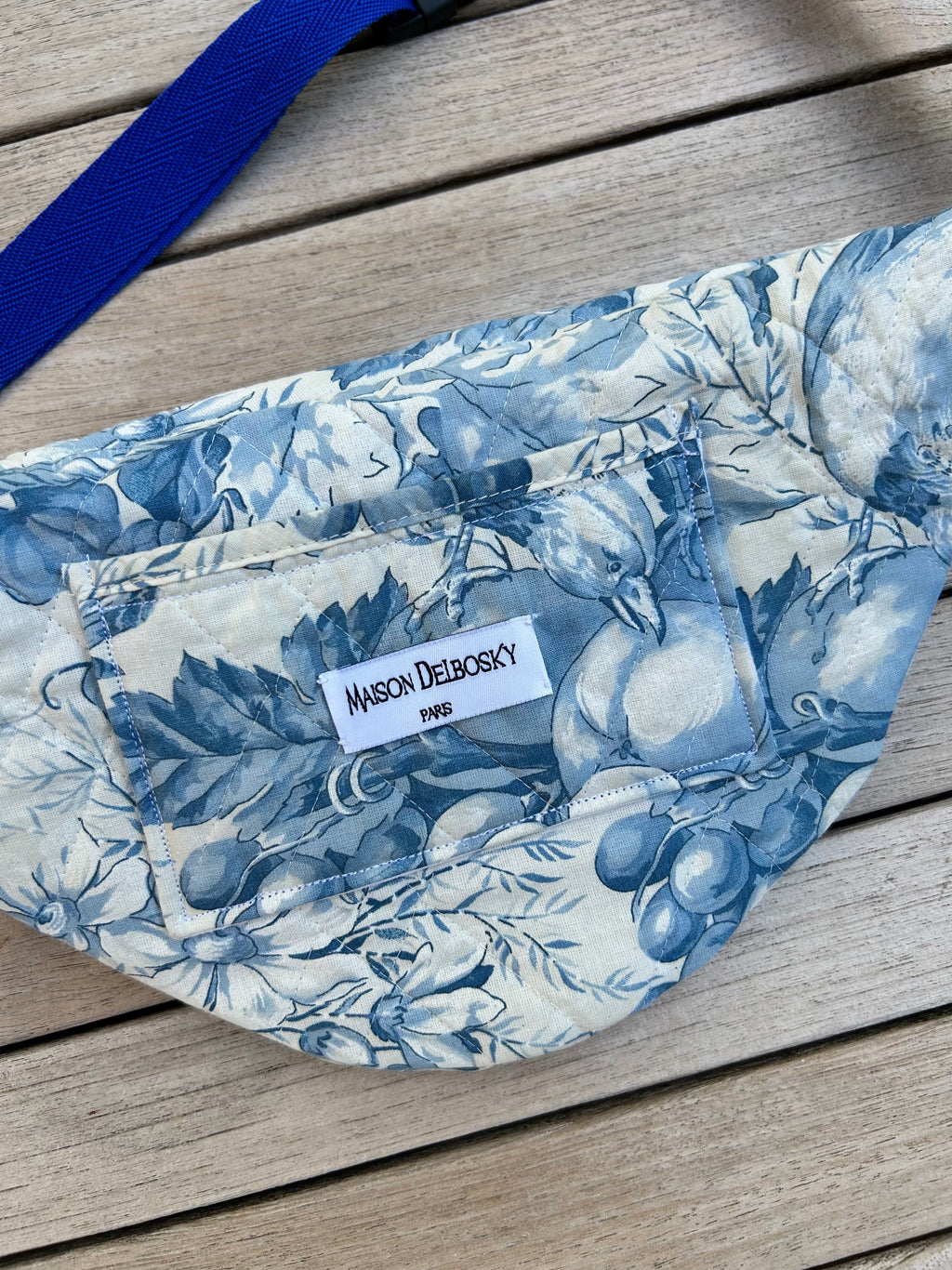 Banane Matelassée Toile de jouy