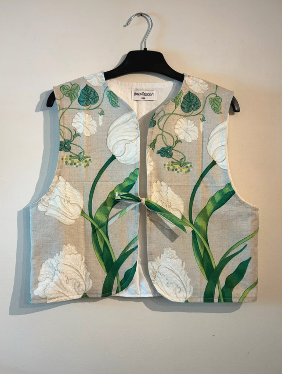 Gilet à nouer vintage Luna