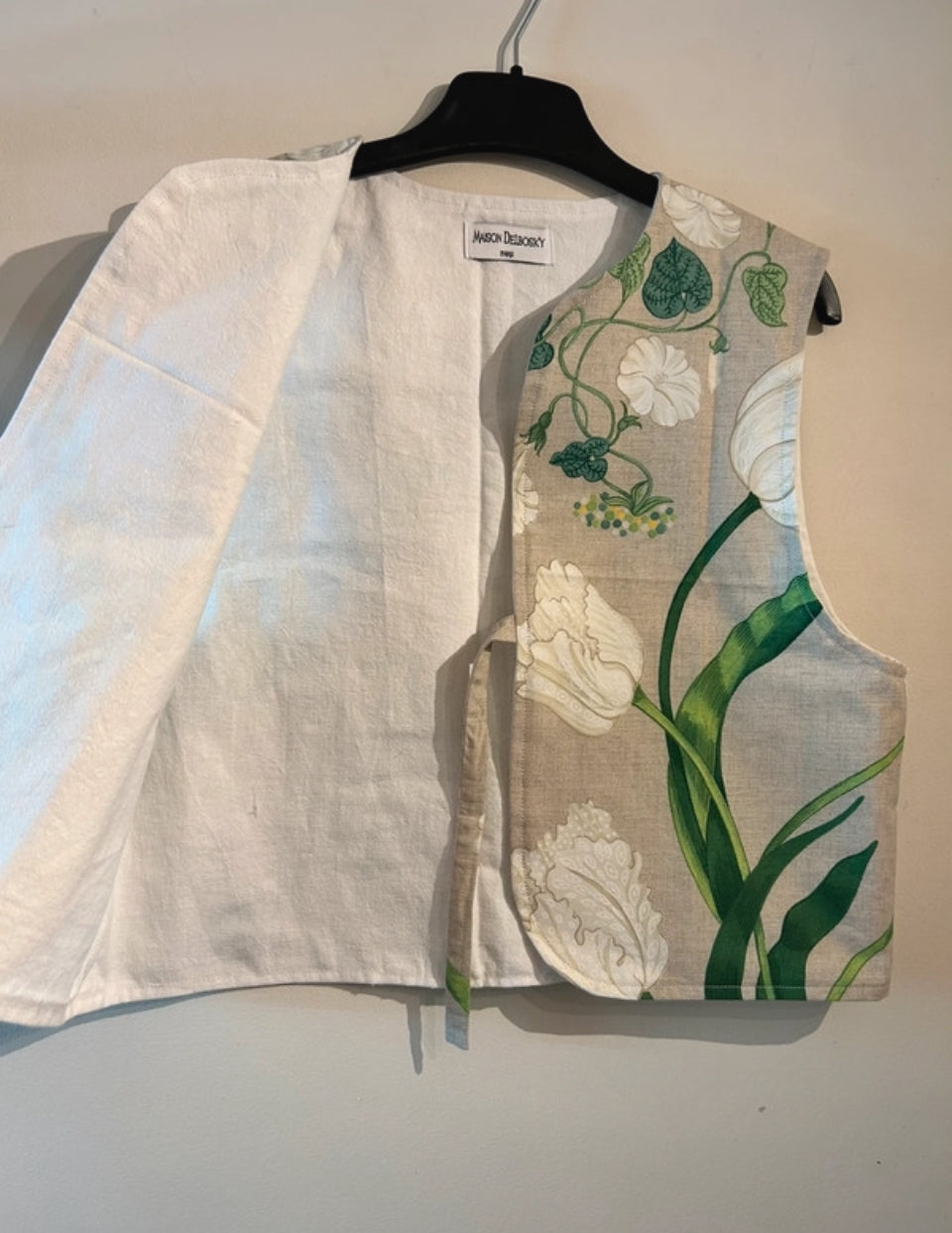 Gilet à nouer vintage Luna